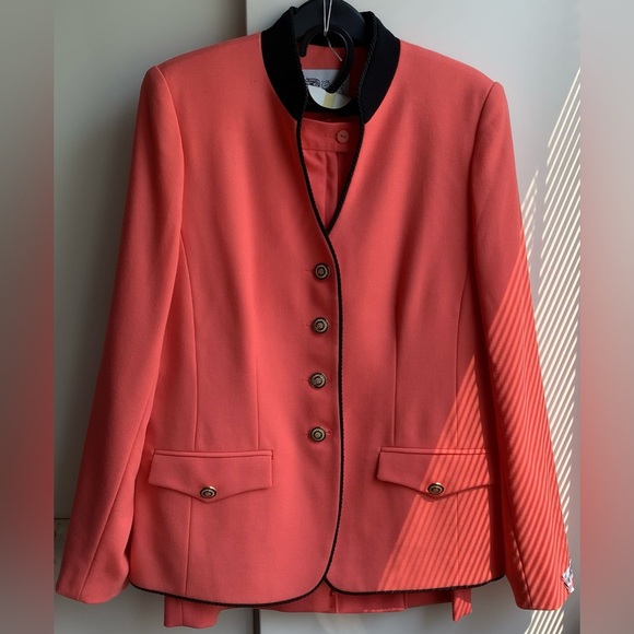 Wool Crepe suit jacket blazer 90s Canadian designer - Picture 2 of 12